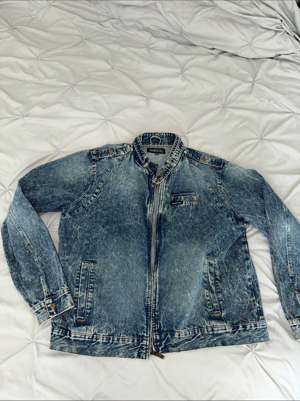 Denim Member’s Only Jacket Sz XXL